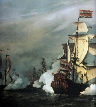 Buque de guerra Painting - Batalla de la Batalla Naval de Texel